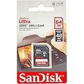 SanDisk Ultra 64GB SDXC UHS-I Class 10 48MB's Memory Card