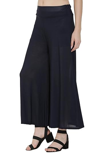 black flared palazzo