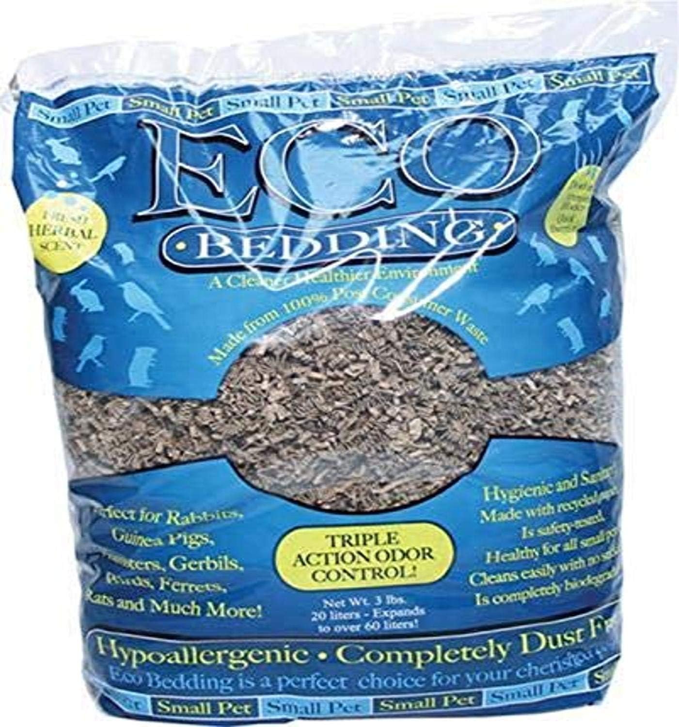 FiberCoreEco Bedding with Odor Control, 3 lb, Brown