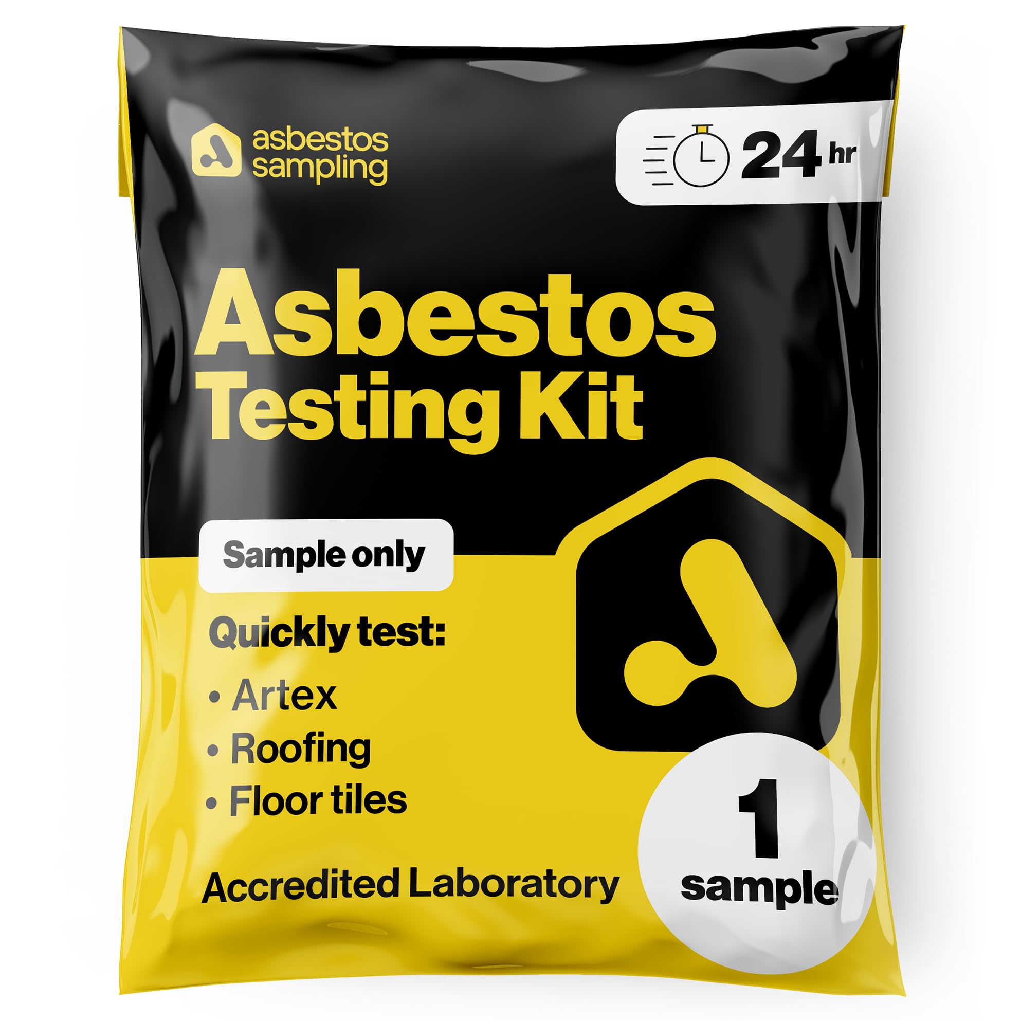 Asbestos Test Kit (1 Sample Only) Includes NEXT DAY UKAS Lab Testing Fee, Instructions, Return Postage