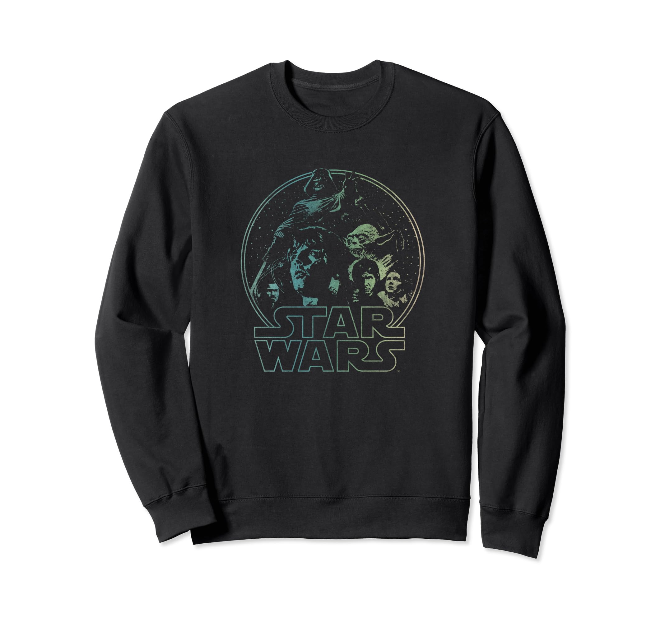Star Wars Luke Skywalker & Cast Neon Star Wars Logo Sweatshirt