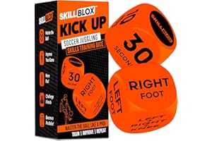 SKILL BLOX Soccer Kick Up Training Dice (2 pcs) - Soccer Gifts for Boys 8-12 Juggling Skills Game - Training Equipment Accessories (Kick UP DICE)