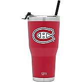 Simple Modern Officially Licensed NHL Montreal Canadiens 30oz Cruiser Tumbler Insulated Travel Mug Cup with Flip Lid and Straw