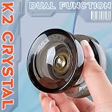 MAGICYOYO K2 Crystal Black Dual Purpose Kids Yoyo with Case 12 Strings view 3