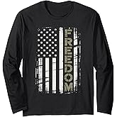 Vintage Freedom American Flag Long Sleeve T-Shirt