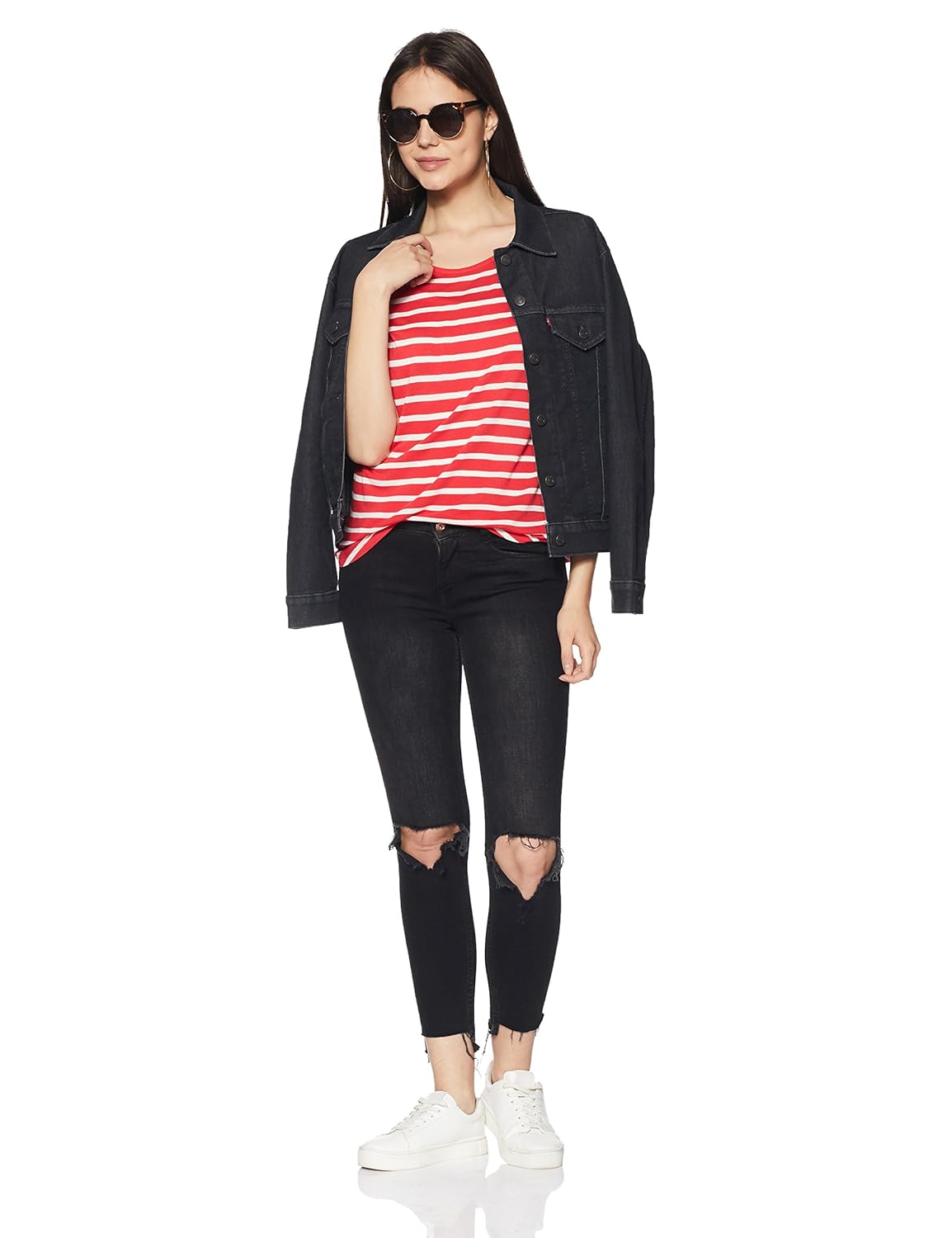 levis women's striped t-shirt