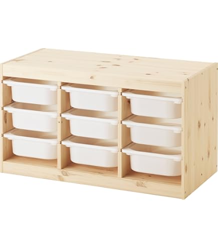 Amazon.com: IKEA TROFAST Storage Combination with Boxes, 44x30x91