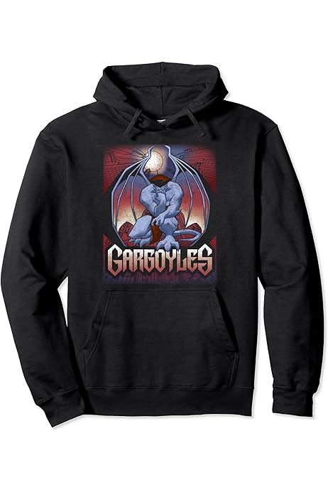 Amazon.com: Disney Gargoyles Flying Group Red Logo Pullover Hoodie :  Clothing, Shoes \u0026 Jewelry