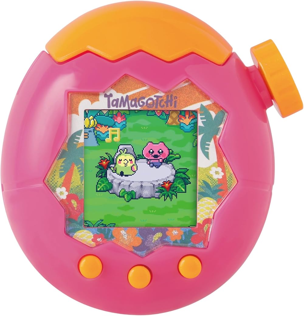 Tamagotchi Paradise Orange Tropics Shell Digital Pet Zoomable Play