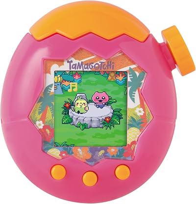 Tamagotchi Paradise Orange Tropics Shell Digital Pet Zoomable Play