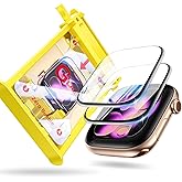 EWUONU 9H+ Glass for Apple Watch Series 11/10 Screen Protector 42mm, 2 Pack Tempered Glass Automatic Align Tech 0 Bubble 3D Full Coverage Waterproof Film, Strong Adhesion for iWatch Cover Accessories