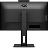 AOC 24P3QW 24" FHD IPS Monitor 75Hz 4ms 2MP WebCam USB Hub Height Adjust view 3