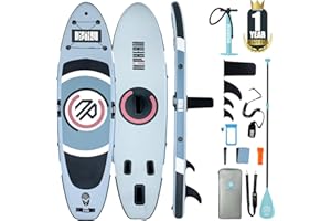 Niphean Inflatable Paddle Board with Stable Wing and Durable SUP Accessories, 10’ Inflatable Stand up Paddle Boards for Adults & Youth, Versatile Yoga Paddle Board