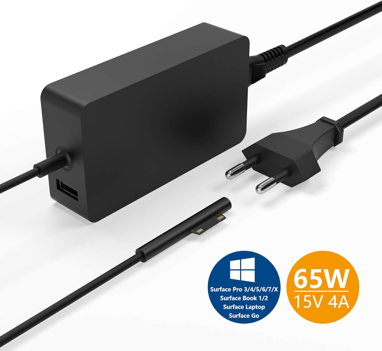 Caricatore 65W Per Microsoft Surface - Compatibile Con Pro, Go, Laptop E Book - Foto 5