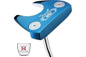 PGM TUG024 CNC‑Milled Low‑CG Golf Putter with Alignment Line & Oversized Grip – Tungsten Counterweight, Stainless Shaft, Men’s Right‑Handed