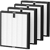 4 Pack HY4866 Replacement Filters for MORENTO HY4866 Air Purifier and YIOU M1 Air Cleaner Purifier, 3-in-1 HEPA Filter (Inclu