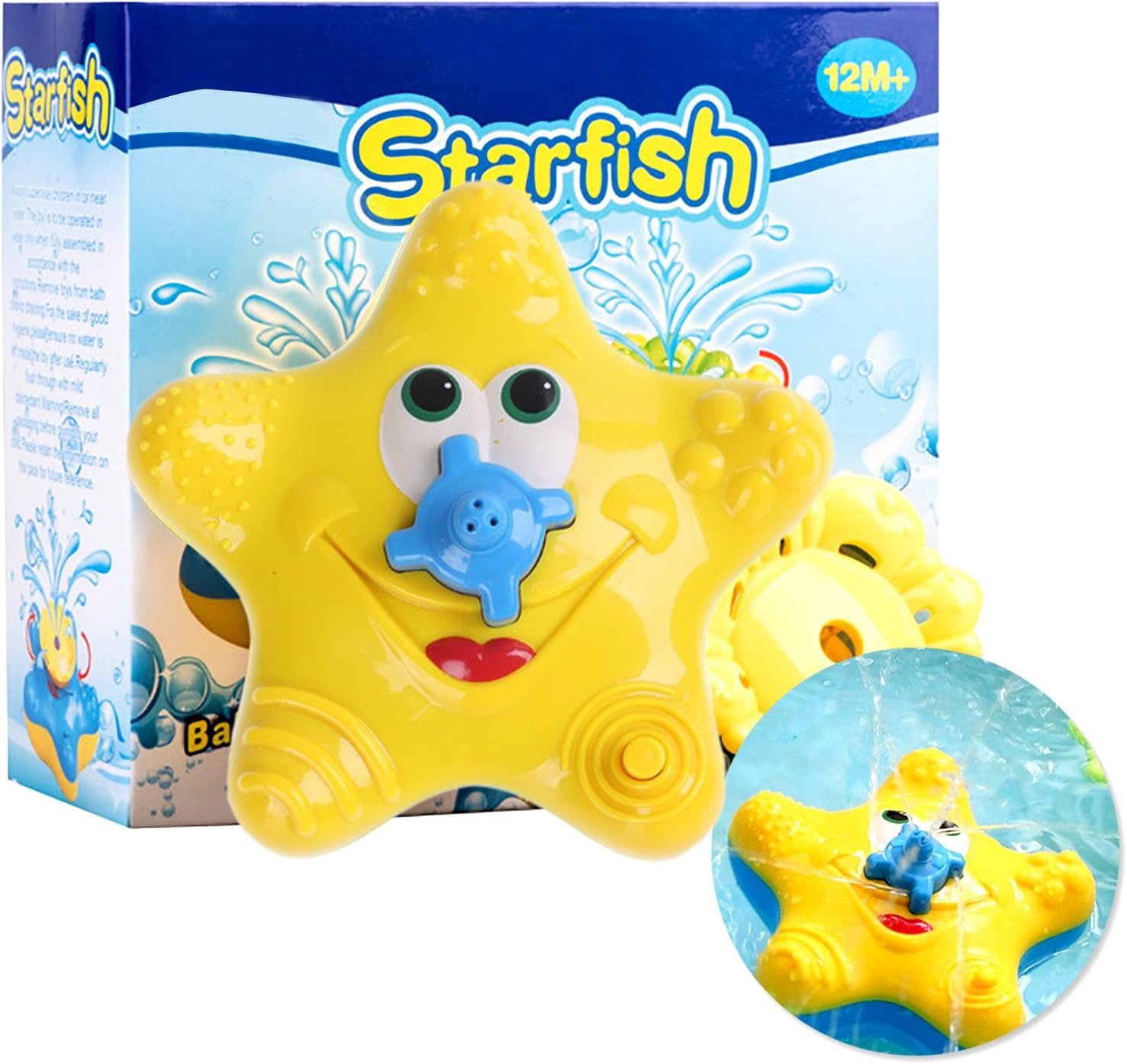 Starfish Fountain Bath Toy, Electric Starfish Spray Toys For Pools and