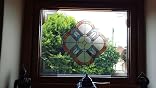 ARTSCAPE Venice Amber Window Accent – 5 Piece Repositionable Film For Sliding Doors & Windows, Stained Glass Effect