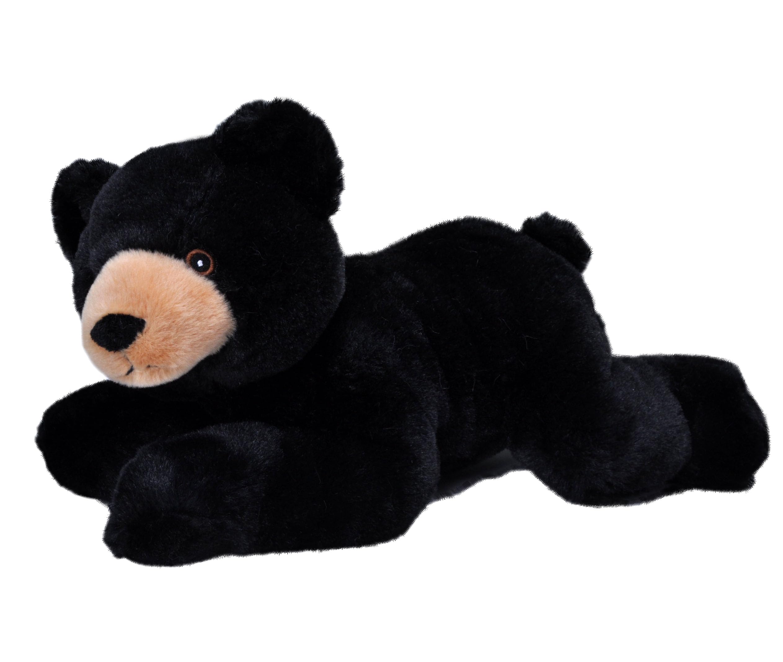 WILD REPUBLIC EcoKins Black Bear Stuffed Animal 12 inch, Eco Friendly Gifts for Kids, Plush Toy, Handcrafted Using 16 Recycled Plastic Water Bottles