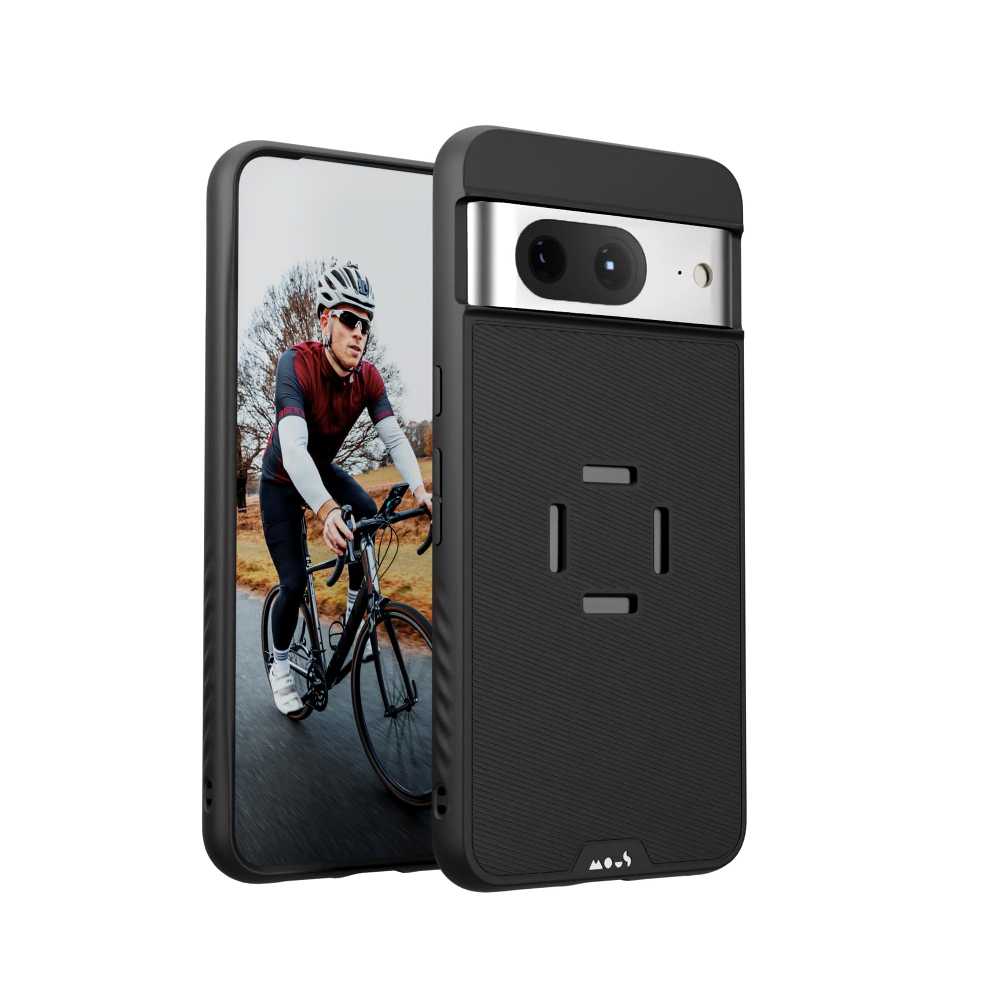 Mous - Intralock Phone Case for Google Pixel 8 - MagSafe Compatible with IntraLock Technology for Mechanical Mounting Black — image 1