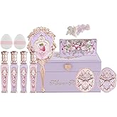 Flower Knows Violet Strawberry Rococo All-In Gift Set,12-Piece Makeup Box,All in One Full Cosmetics Makeup Kit,Perfect Anniversary Valentine Birthday Make Up Set Gift
