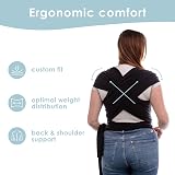 Sleepy Wrap Baby Carrier Newborn to Toddler Black 7-35 lbs 3-15 kg view 4