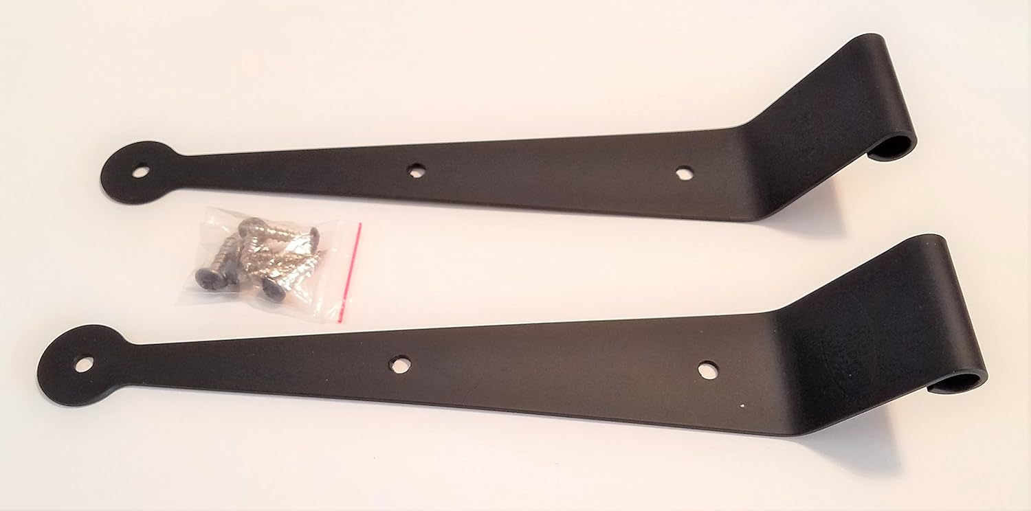 1 Pair of 10" Stainless Steel Shutter Hinges (1 1/2" Offset)