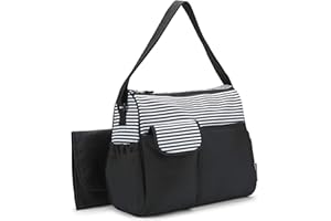 Babyboom Stripes Messenger Diaper Bag