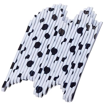 Amazon Com 24pcs Set Kit Lot Pack Of Black And White Dots Hair