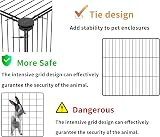HOMIDEC Rabbit Run Dog Cage 14 Panels DIY Indoor Outdoor Fence 140x70x35CM view 3