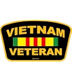 Vietnam War Veteran Decal/Sticker Car Window Oval 5 Inch Die Cut Army...