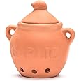 Fox Run Garlic Keeper, Terra Cotta, Red, 4.25 x 5.25 x 5.25 inches