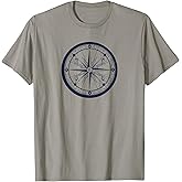 Beautiful Compass Sailing Hiking Travel Adventure T-Shirt