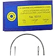 C.S. Osborne Pack of 12 Curved Needles Extra Light #501X Size 2" Made in USA