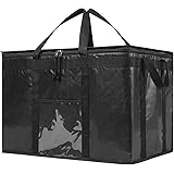 NZ Home XXXL Commercial Food Delivery Bag, Insulated Grocery Bag | Ideal for Professional Food & Groceries Delivery Restauran