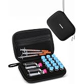 Avomosk 17 Slots Dual-Size 30ml and 3ml Peptide Case, BAC Water and Insulin Vial Case, Peptide Storage Case for Fridge and Travel, Fits Standard Vials (Case Only)