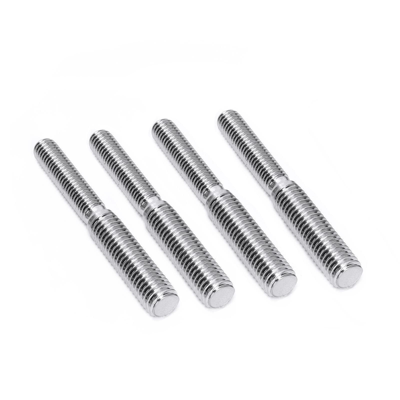 4Pcs Double End Screw Bolts 304 Stainless Steel M8*1.25 to M10*1.5 Threaded Stud Fasteners (M8 to M10)