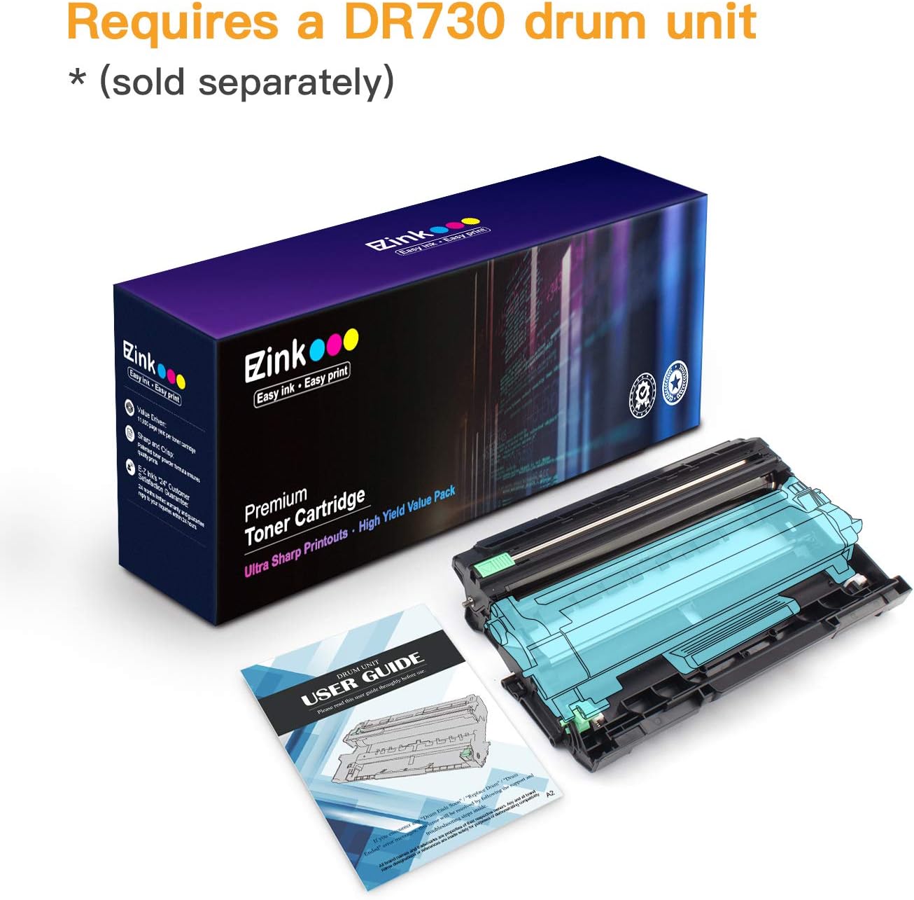 E-Z Ink (TM) Compatible Toner Cartridge Replacement for Brother TN760 TN-760 TN730 to Use with HL-L2350DW HL-L2395DW HL-L2390DW HL-L2370DW MFC-L2750DW MFC-L2710DW DCP-L2550DW (Black,2 Pack): Office Products