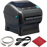 ZP450 Zebra Direct Thermal Label Barcode Printer - USB, Serial &amp; Parallel | Prints 5 ips at 203 DPI, Toner-Free, Compact &amp; Durable, Handles UPS/FedEx/Various Label Types, Plug-and-Play, Cost-Effective