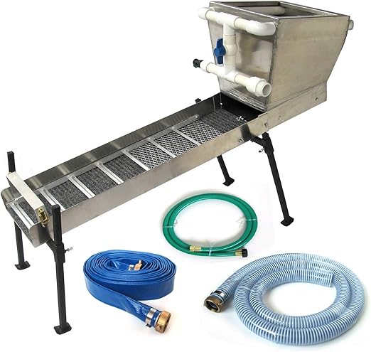 Highbanker Kit 48 Complete With Hopper Box Stand Hoses Adapters Gold Mining Equipment Amazon Co Uk Sports Outdoors