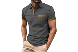 Men's Golf Polo Shirt Quick Dry Performance Business Top Short Sleeve Moisture Wicking Casual Athletic Tennis T-Shirt