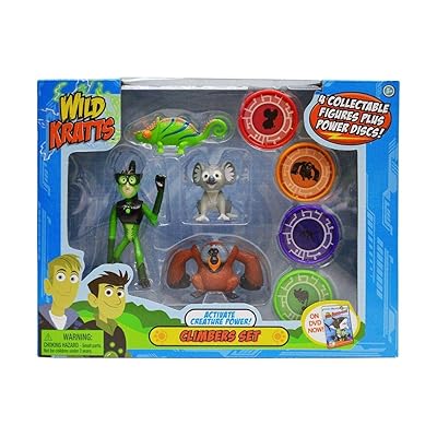 Wild Kratts Toys - 4 Pack Action Figure Set - Activate Creature Power - Climbers