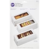 Wilton White Rectangle Boxes, 3 Count