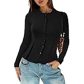 AGECODE Womens Button Down Shirts Long Sleeve Lace Trim Pleated Tops Business Work Blouses Dressy Casual
