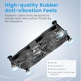 ELUTENG 120mm Dual Row USB Fan 3 Speed 5V Cooling PC Laptop Router PS5 TV Box view 6