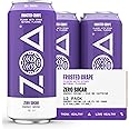 ZOA Zero Sugar Energy Drinks, Frosted Grape - Sugar Free with Electrolytes, Healthy Vitamin C, Amino Acids, Essential B-Vitamins, and Caffeine from Green Tea - 16 Fl Oz (12-Pack)