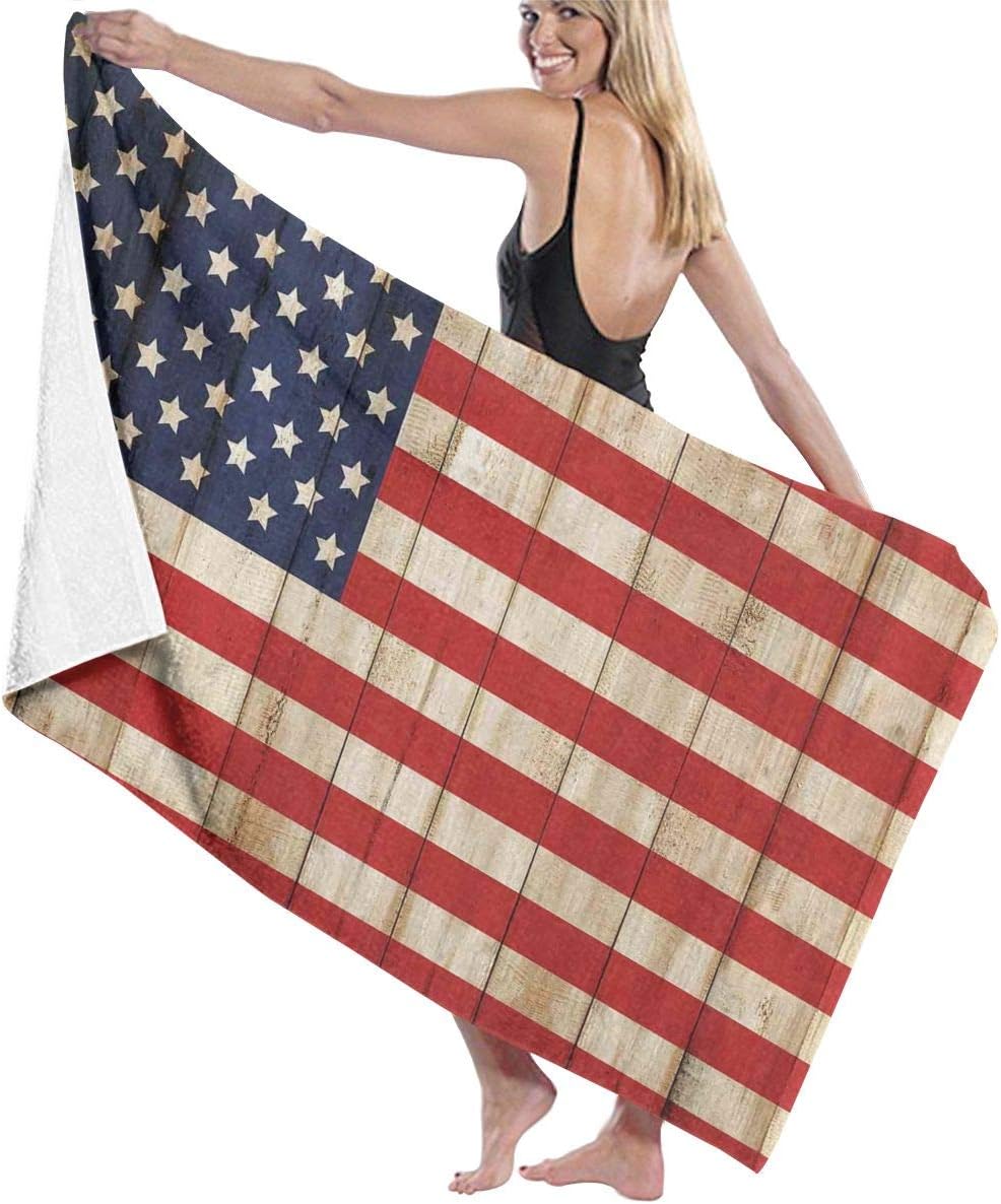 VANMASS - Toalla de baño para adultos con diseño de la bandera