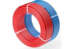 VEVOR PEX Pipe 1/2 Inch, 2 x 100 Feet Length PEX-A Flexible Pipe Tubing for Potable Water, Pex Water Lines for Hot/Cold Water
