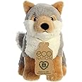 Aurora® Eco-Friendly Eco Nation™ Wolf Stuffed Animal - Environmental Consciousness - Recycled Materials - Gray 9.5 Inches