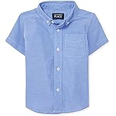 The Children's Place Baby Boys and Toddler Boys Short Sleeve Oxford Button Down Shirt